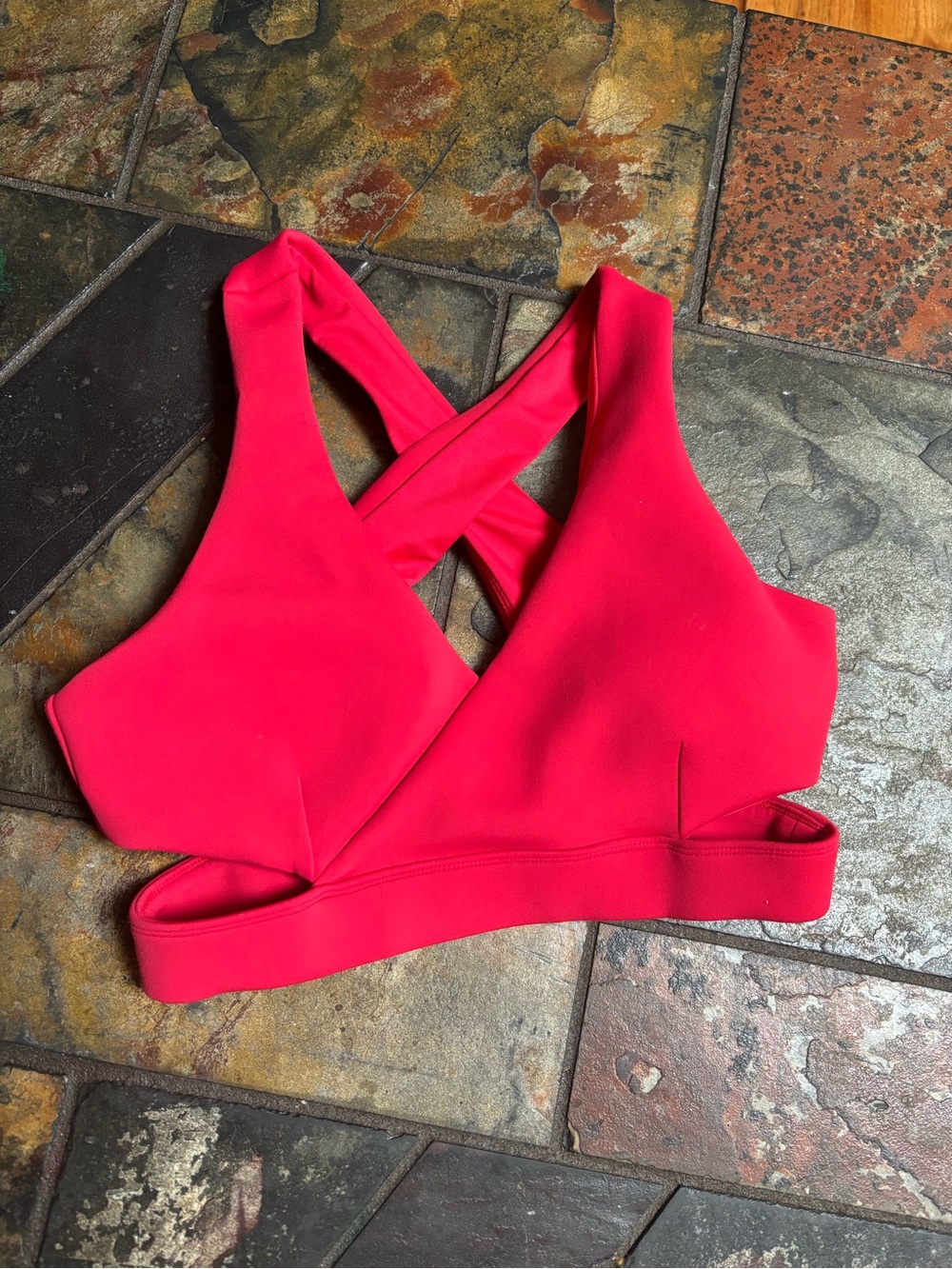 Cleo Harper Hot Pink Crisscross Sports Bra